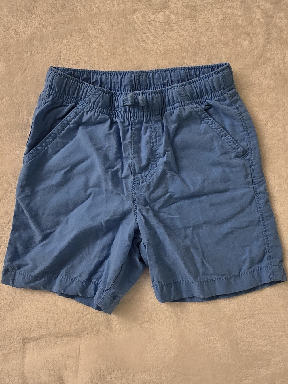 Jumping Beans Elastic-Waist Blue Drawstring Shorts